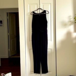 White House Black Market Black Pant Romper